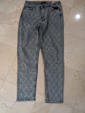 Sparkle Quilted Sparkle Light Blue  Women's Jeans Size 29